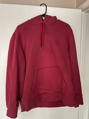 Men's Red Pullover Hoodie Sweatshirt